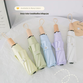 Αυτόματη αναδιπλούμενη ομπρέλα για ήλιο και βροχή, σκελετός 8 ραβδών από ατσάλι, ύφασμα 190T UPF 50+, δυνατότητα λογοτύπου