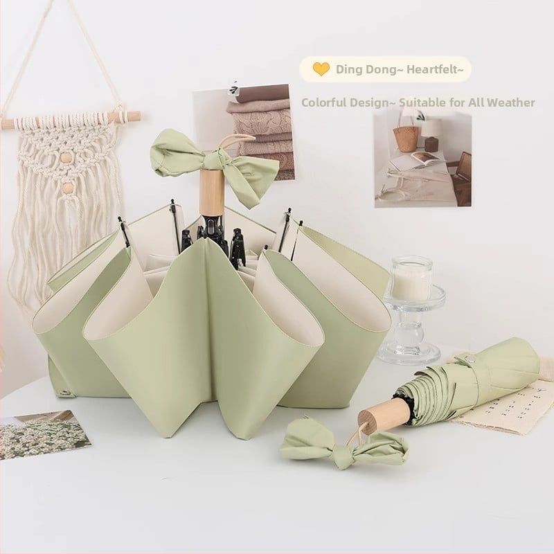 Αυτόματη αναδιπλούμενη ομπρέλα για ήλιο και βροχή, σκελετός 8 ραβδών από ατσάλι, ύφασμα 190T UPF 50+, δυνατότητα λογοτύπου