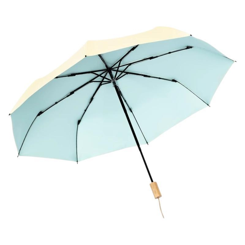 Αυτόματη αναδιπλούμενη ομπρέλα για ήλιο και βροχή, σκελετός 8 ραβδών από ατσάλι, ύφασμα 190T UPF 50+, δυνατότητα λογοτύπου