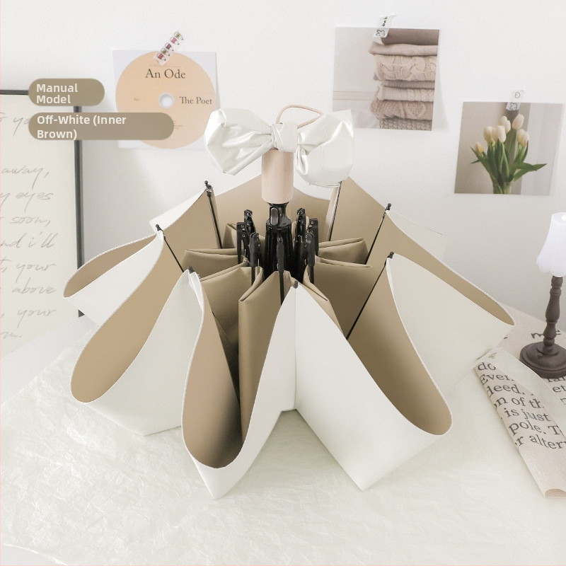 Αυτόματη αναδιπλούμενη ομπρέλα για ήλιο και βροχή, σκελετός 8 ραβδών από ατσάλι, ύφασμα 190T UPF 50+, δυνατότητα λογοτύπου