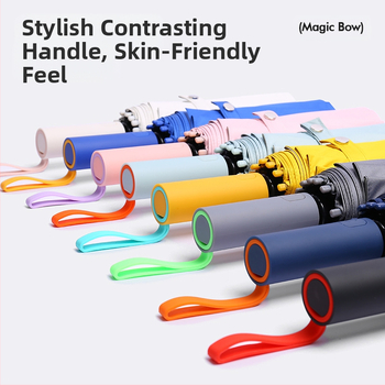 Ομπρέλα ήλίου με 12 οστά, αυτόματη αναδίπλωση, ύφασμα 210t, UPF 50+, τριπλή πτυχή, ράβδοι από ίνες