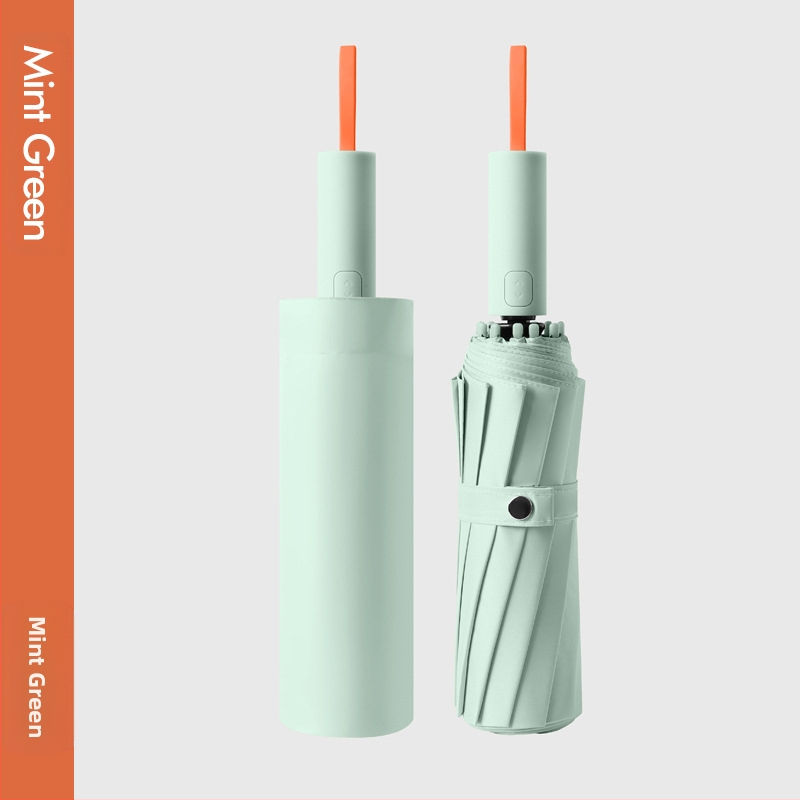 Ομπρέλα ήλίου με 12 οστά, αυτόματη αναδίπλωση, ύφασμα 210t, UPF 50+, τριπλή πτυχή, ράβδοι από ίνες