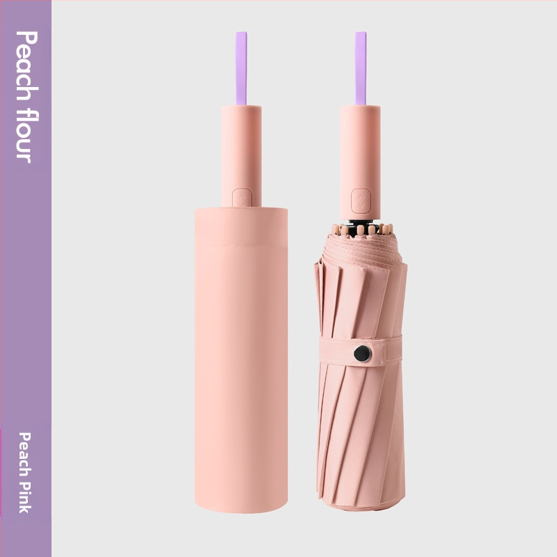 Ομπρέλα ήλίου με 12 οστά, αυτόματη αναδίπλωση, ύφασμα 210t, UPF 50+, τριπλή πτυχή, ράβδοι από ίνες