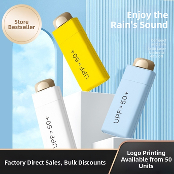 Πενταπλό αλουμινένιο ομπρέλα ήλιου με UV προστασία UPF 50+, εξαιρετικά ελαφριά 0,22 kg, κατασκευή με 6 βέργες, χειροκίνητο άνοιγμα, δυνατότητα προσαρμοσμένου λογότυπου