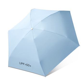 Πενταπλό αλουμινένιο ομπρέλα ήλιου με UV προστασία UPF 50+, εξαιρετικά ελαφριά 0,22 kg, κατασκευή με 6 βέργες, χειροκίνητο άνοιγμα, δυνατότητα προσαρμοσμένου λογότυπου