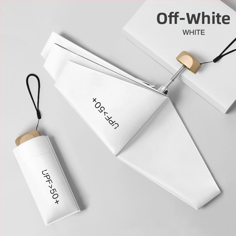 Πενταπλό αλουμινένιο ομπρέλα ήλιου με UV προστασία UPF 50+, εξαιρετικά ελαφριά 0,22 kg, κατασκευή με 6 βέργες, χειροκίνητο άνοιγμα, δυνατότητα προσαρμοσμένου λογότυπου