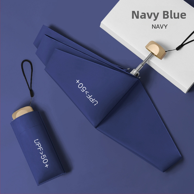 Πενταπλό αλουμινένιο ομπρέλα ήλιου με UV προστασία UPF 50+, εξαιρετικά ελαφριά 0,22 kg, κατασκευή με 6 βέργες, χειροκίνητο άνοιγμα, δυνατότητα προσαρμοσμένου λογότυπου