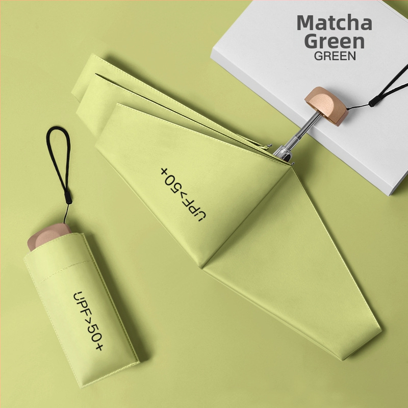 Πενταπλό αλουμινένιο ομπρέλα ήλιου με UV προστασία UPF 50+, εξαιρετικά ελαφριά 0,22 kg, κατασκευή με 6 βέργες, χειροκίνητο άνοιγμα, δυνατότητα προσαρμοσμένου λογότυπου