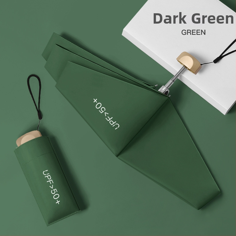 Πενταπλό αλουμινένιο ομπρέλα ήλιου με UV προστασία UPF 50+, εξαιρετικά ελαφριά 0,22 kg, κατασκευή με 6 βέργες, χειροκίνητο άνοιγμα, δυνατότητα προσαρμοσμένου λογότυπου