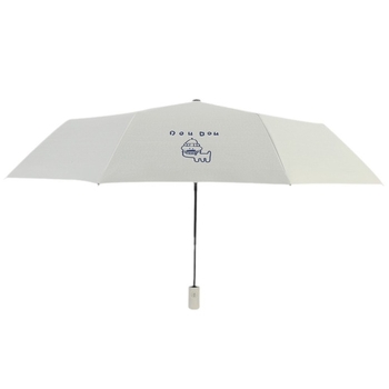 Ομπρέλα με τρία τμήματα, καρτούν σχέδιο, εκτύπωση λογότυπου, ημι-αυτόματο άνοιγμα, UV προστασία UPF 30+