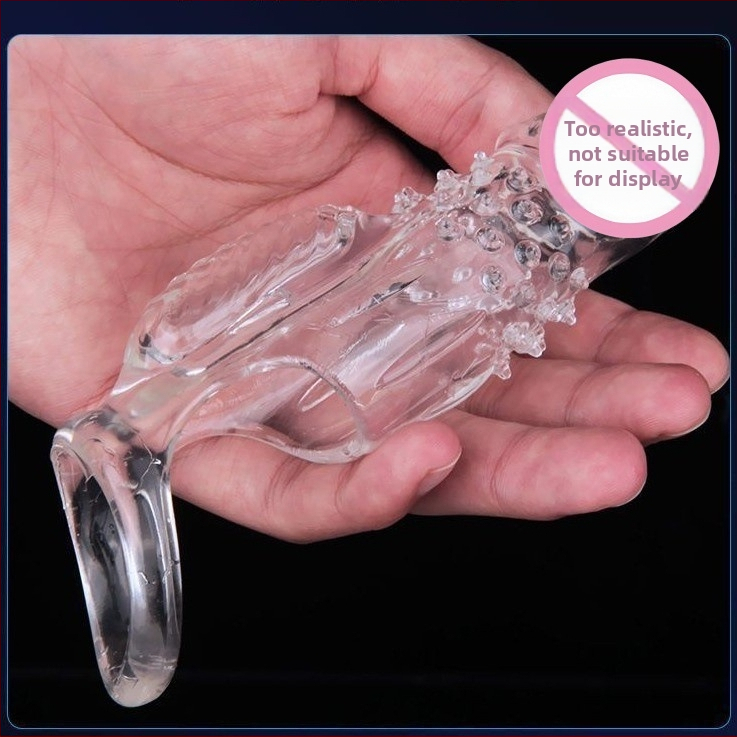 Пенис ръкав със заключващ механизъм и кристален дизайн (За възрастни, Не е внесен, Марка: Друга)
