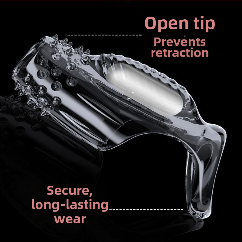 Пенис ръкав със заключващ механизъм и кристален дизайн (За възрастни, Не е внесен, Марка: Друга)