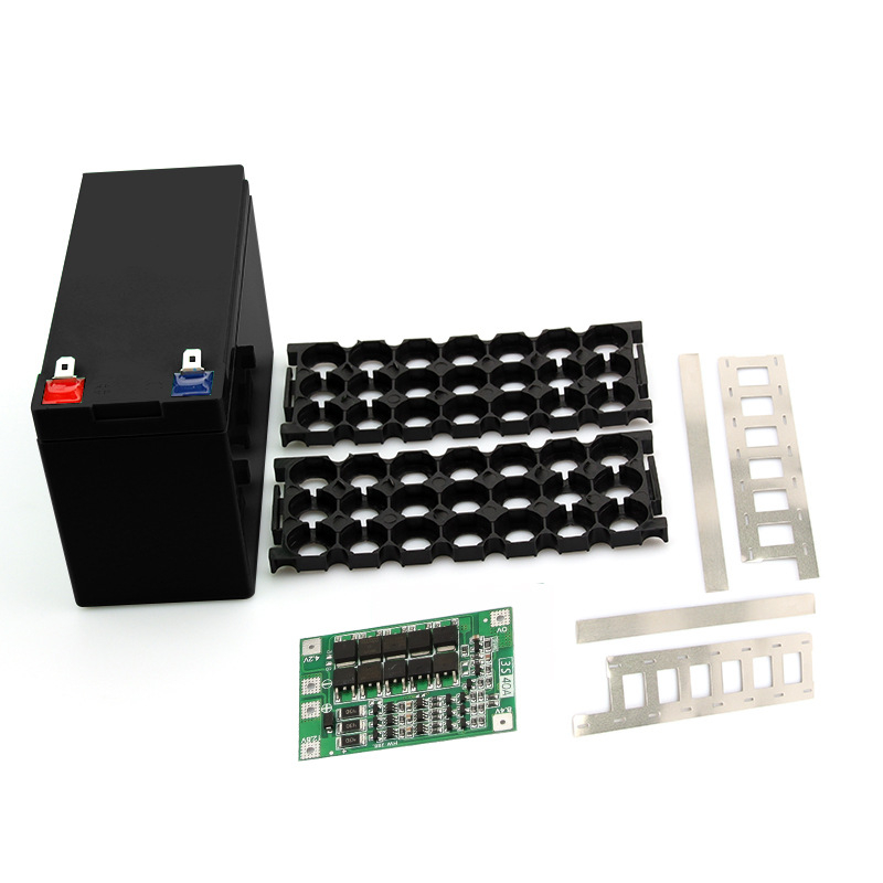 18650 кутия за батерии с UPS инвертор, 12V 7Ah литиев пакет, защита 3S40A с балансиране