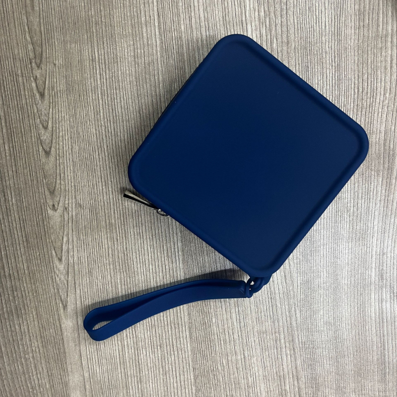 Силиконов монетник с цип, унисекс, урбан стил, водоустойчив