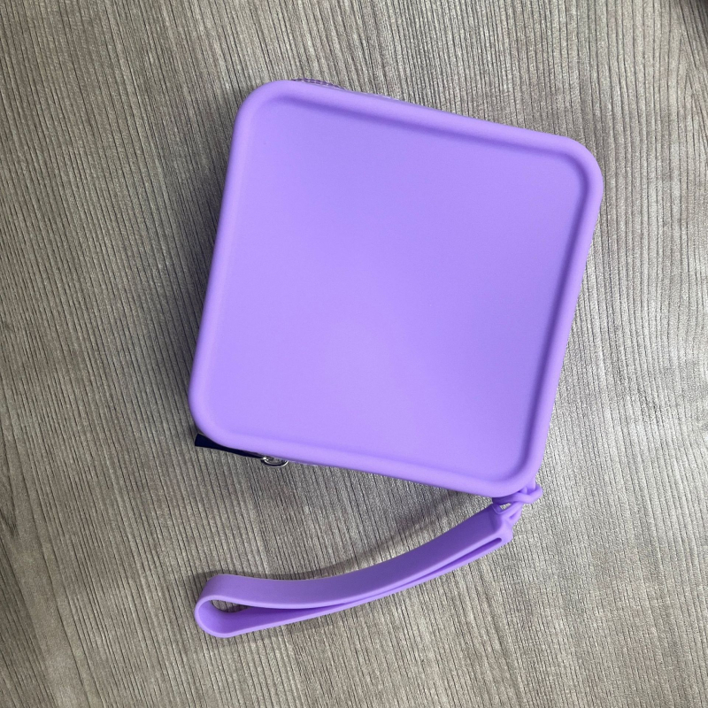 Силиконов монетник с цип, унисекс, урбан стил, водоустойчив