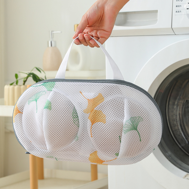 Krūštura mazgāšanas maisiņš - 3D dizains, pārnēsājams veļas maisiņš apakšveļai, pretdēformācija, piemērots mazgāšanai veļas mazgājamā mašīnā, poliesters, Yihang, 2024 izlaišana