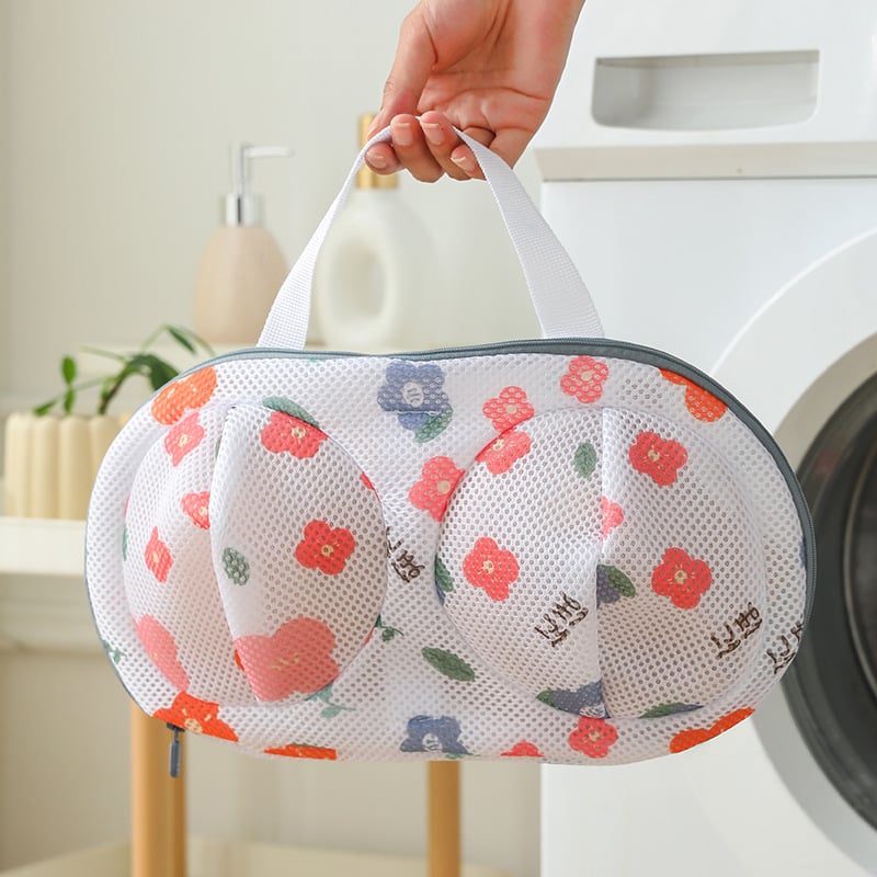 Krūštura mazgāšanas maisiņš - 3D dizains, pārnēsājams veļas maisiņš apakšveļai, pretdēformācija, piemērots mazgāšanai veļas mazgājamā mašīnā, poliesters, Yihang, 2024 izlaišana