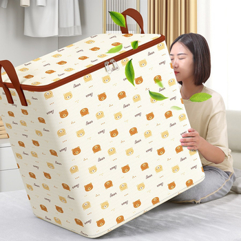 Junyu Τσάντα αποθήκευσης ρούχων από μη υφασμένο ύφασμα, μεγάλη χωρητικότητα, προστασία από σκόνη, ιαπωνικό στυλ, 2024 λανσάρισμα