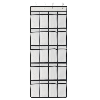 24 διαμερισμάτων κρεμαστός οργανωτής αποθήκευσης από μη υφασμένο ύφασμα; κατάλληλος για υπνοδωμάτιο, πολυχρηστικός για εσώρουχα, καλλυντικά και φάρμακα