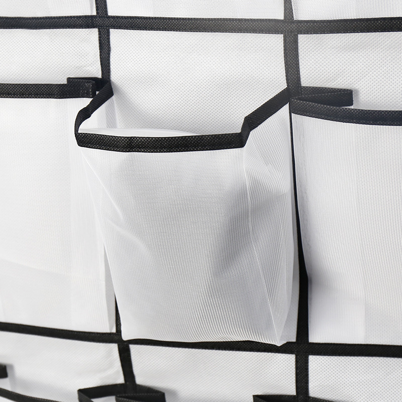 24 διαμερισμάτων κρεμαστός οργανωτής αποθήκευσης από μη υφασμένο ύφασμα; κατάλληλος για υπνοδωμάτιο, πολυχρηστικός για εσώρουχα, καλλυντικά και φάρμακα