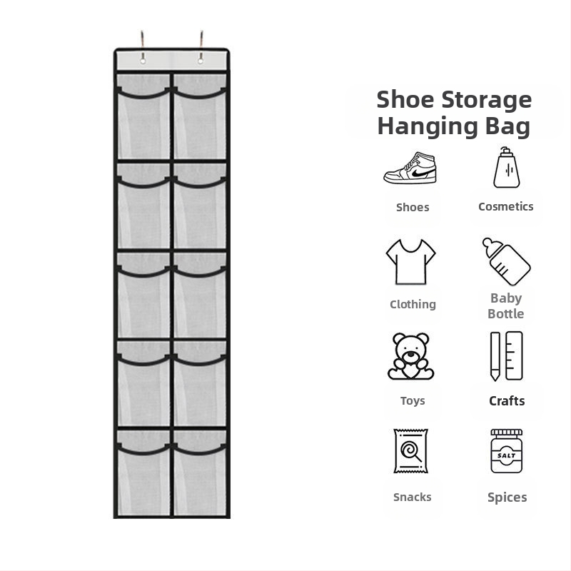 24 διαμερισμάτων κρεμαστός οργανωτής αποθήκευσης από μη υφασμένο ύφασμα; κατάλληλος για υπνοδωμάτιο, πολυχρηστικός για εσώρουχα, καλλυντικά και φάρμακα