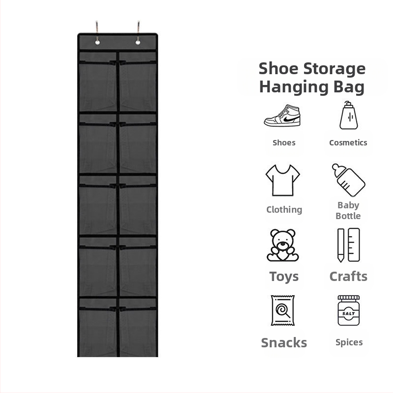 24 διαμερισμάτων κρεμαστός οργανωτής αποθήκευσης από μη υφασμένο ύφασμα; κατάλληλος για υπνοδωμάτιο, πολυχρηστικός για εσώρουχα, καλλυντικά και φάρμακα