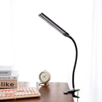 Διπλής κεφαλής επιτραπέζια LED λάμπα με κλιπ, προστασία ματιών και ρύθμιση φωτεινότητας, USB τροφοδοσία, νυχτερινό φως για μελέτη