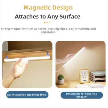 Настолна лампа за учене с USB захранване, бутонен превключвател, корпус от PC, регулируема яркост, модерен минималистичен стил