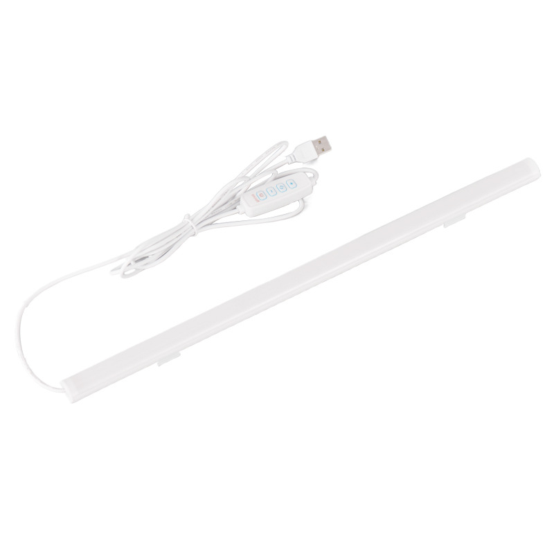 Λαμπα γραφείου με USB τροφοδοσία, διακόπτης κουμπιού, σώμα από PC, ρυθμιζόμενη φωτεινότητα, μοντέρνο μινιμαλιστικό στυλ