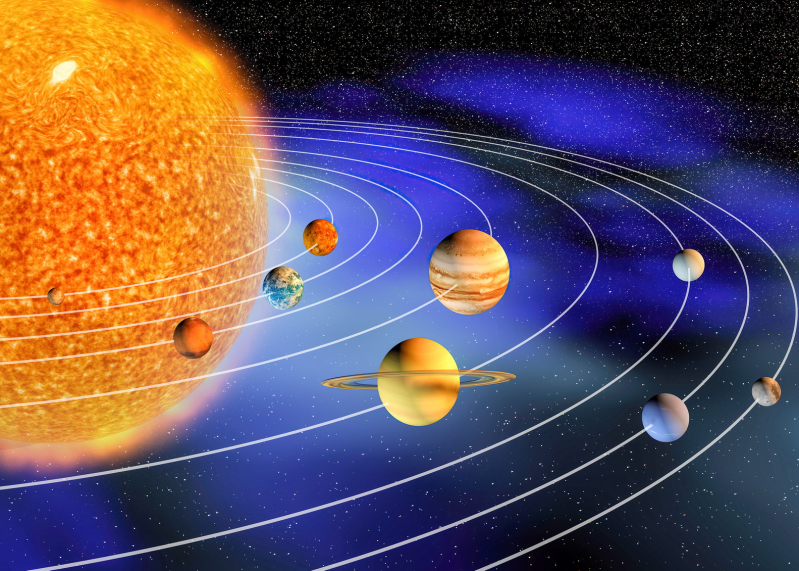 Fából készült Naprendszer puzzle - 300/500/1000 darab, oktató tudományos téma, testreszabható dizájn