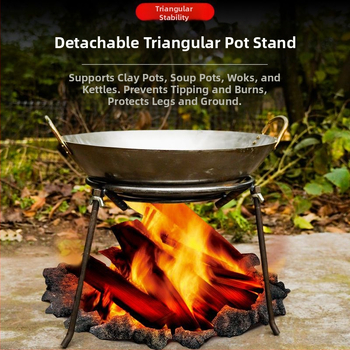 Αφαιρούμενο τρίγωνο ράφι για κατσαρόλες, από χαμηλού άνθρακα ατσάλι, πτυσσόμενο, εξατομικεύσιμο, διπλής χρήσης