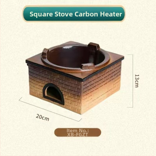 Lauko keraminis arbatos rinkinys su anglimi – kempingo arbatos rinkinys su atvira liepsna, nešiojamas, atsparus karščiui, tinkamas 6–10 žmonėms, pritaikymas galimas