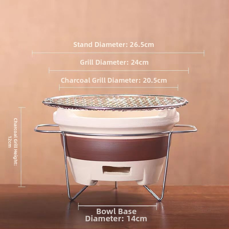 Lauko keraminis arbatos rinkinys su anglimi – kempingo arbatos rinkinys su atvira liepsna, nešiojamas, atsparus karščiui, tinkamas 6–10 žmonėms, pritaikymas galimas