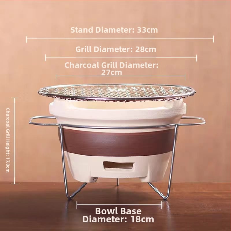 Lauko keraminis arbatos rinkinys su anglimi – kempingo arbatos rinkinys su atvira liepsna, nešiojamas, atsparus karščiui, tinkamas 6–10 žmonėms, pritaikymas galimas