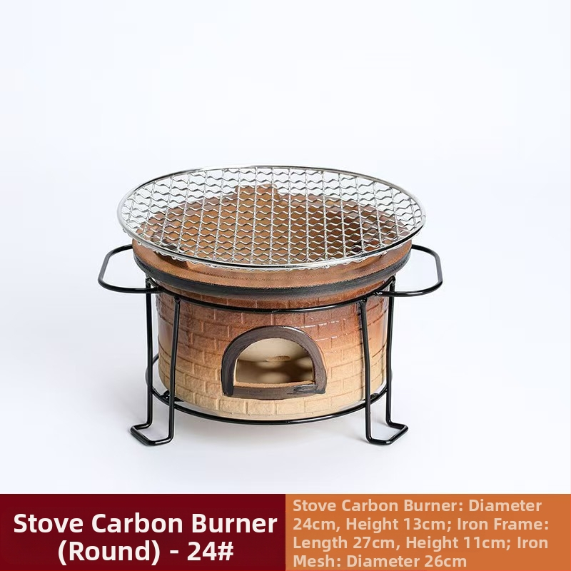 Lauko keraminis arbatos rinkinys su anglimi – kempingo arbatos rinkinys su atvira liepsna, nešiojamas, atsparus karščiui, tinkamas 6–10 žmonėms, pritaikymas galimas