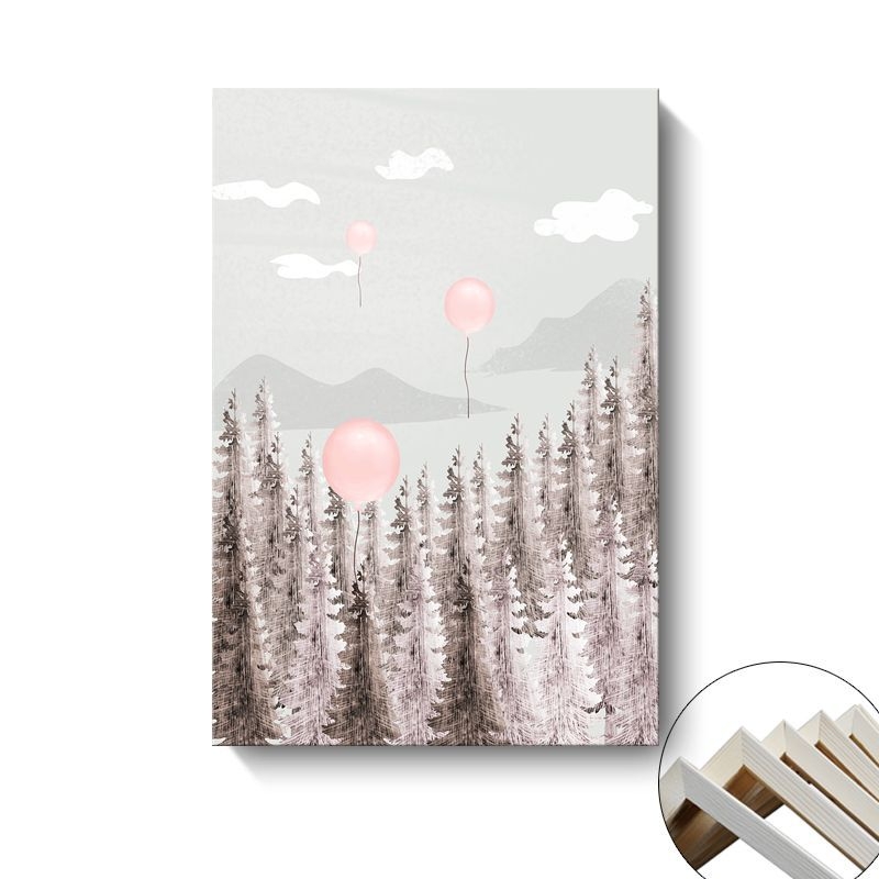 Platno zidna slika Painting Fort; pejzaž i crtani ilustracija; montaža: bez okvira, visi ili s okvirom; osnovni materijal: platno; proces bojenja sprejom
