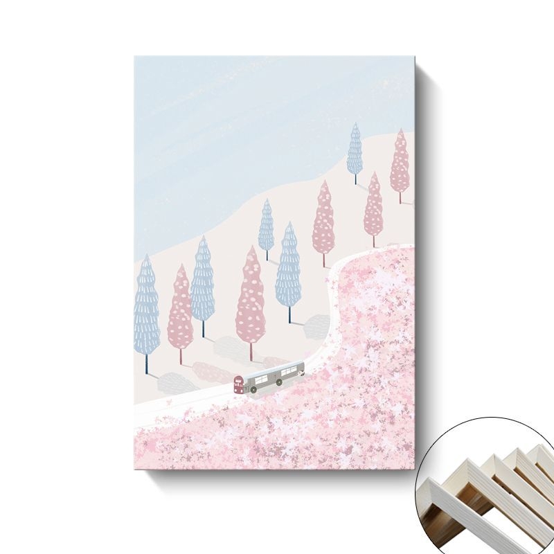 Platno zidna slika Painting Fort; pejzaž i crtani ilustracija; montaža: bez okvira, visi ili s okvirom; osnovni materijal: platno; proces bojenja sprejom