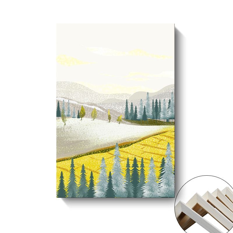 Platno zidna slika Painting Fort; pejzaž i crtani ilustracija; montaža: bez okvira, visi ili s okvirom; osnovni materijal: platno; proces bojenja sprejom