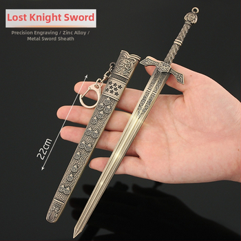 Διακοσμητικό μεταλλικό σπαθί — κράμα, μοντέρνο στυλ τέχνης, μη ακονισμένη λεπίδα, για γραφείο