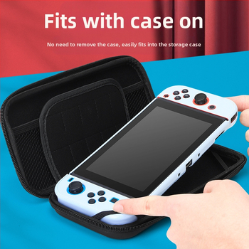 Θήκη αποθήκευσης για Nintendo Switch OLED με σκληρό περίβλημα, EVA+PU υλικό, ραφή, σχέδιο καρτούν με gradient, συμβατή με Switch OLED