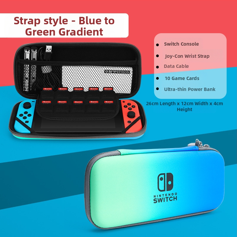 Θήκη αποθήκευσης για Nintendo Switch OLED με σκληρό περίβλημα, EVA+PU υλικό, ραφή, σχέδιο καρτούν με gradient, συμβατή με Switch OLED