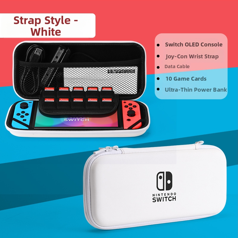 Θήκη αποθήκευσης για Nintendo Switch OLED με σκληρό περίβλημα, EVA+PU υλικό, ραφή, σχέδιο καρτούν με gradient, συμβατή με Switch OLED