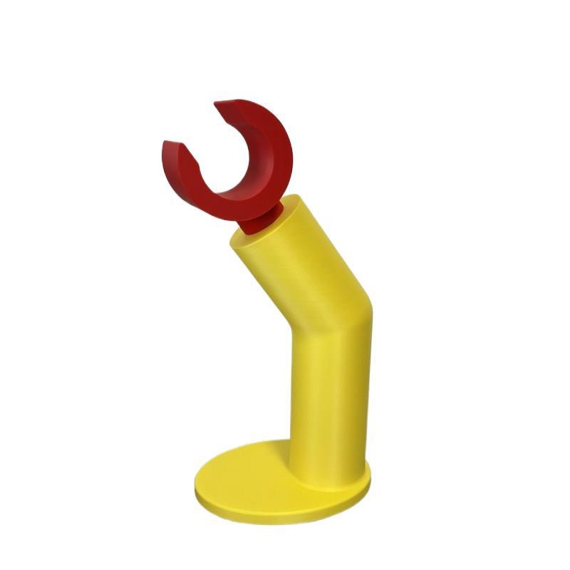 Βάση ακουστικών συμβατή με LEGO-style headset, πίσω τοποθέτηση, βύσμα L-σχήματος, ασύρματα ακουστικά, απλό ράφι γραφείου