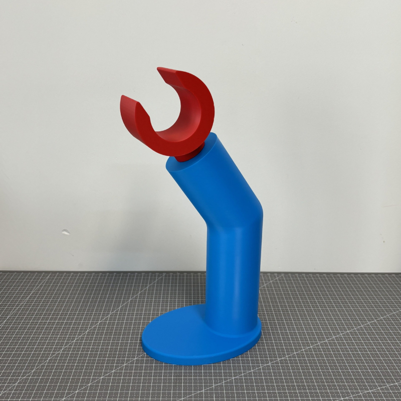 Βάση ακουστικών συμβατή με LEGO-style headset, πίσω τοποθέτηση, βύσμα L-σχήματος, ασύρματα ακουστικά, απλό ράφι γραφείου