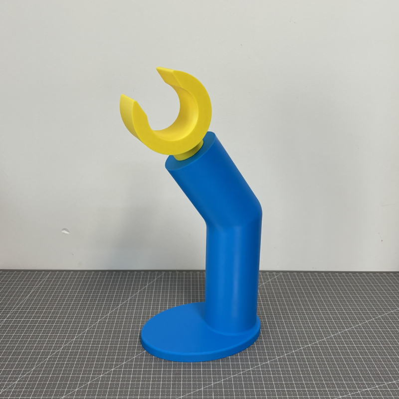 Βάση ακουστικών συμβατή με LEGO-style headset, πίσω τοποθέτηση, βύσμα L-σχήματος, ασύρματα ακουστικά, απλό ράφι γραφείου