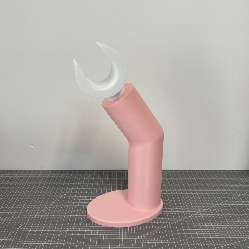 Βάση ακουστικών συμβατή με LEGO-style headset, πίσω τοποθέτηση, βύσμα L-σχήματος, ασύρματα ακουστικά, απλό ράφι γραφείου