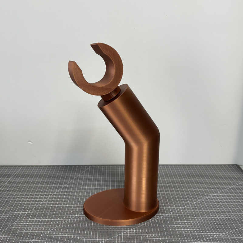 Βάση ακουστικών συμβατή με LEGO-style headset, πίσω τοποθέτηση, βύσμα L-σχήματος, ασύρματα ακουστικά, απλό ράφι γραφείου