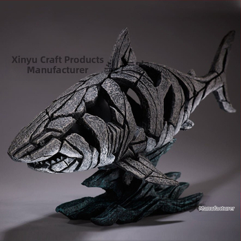 Съвременна колекция от животински скулптури, синтетична смола, пасторален стил, занаяти от смола, дворен декоративен елемент