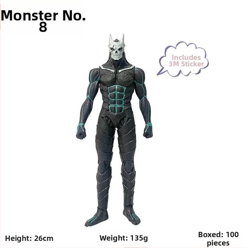 Figurka Monster No.8 - Επιτραπέζιο διακοσμητικό με κινούμενους αρμούς, βινύλιο, συναρμολογημένο, κατάλληλο για εφήβους 15–17