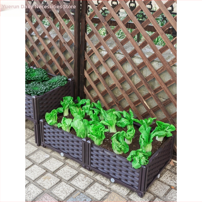 Lonac za cvijeće - plastični, podni lonac, ruralnog stila, za kućno vrtlarenje